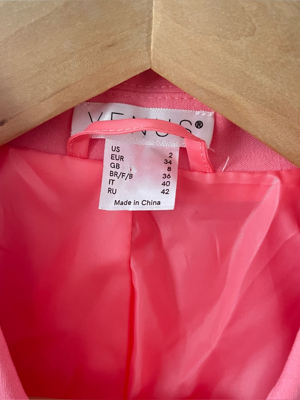 Venus Two Piece High Waisted Pink Pant Suit - Picture 8 of 9